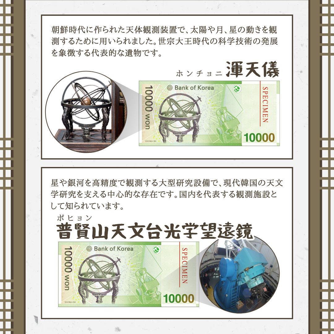 05 現在の１万ウォン札の絵柄について　その2